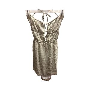 Women’s Green Floral Tie-Back Sundress